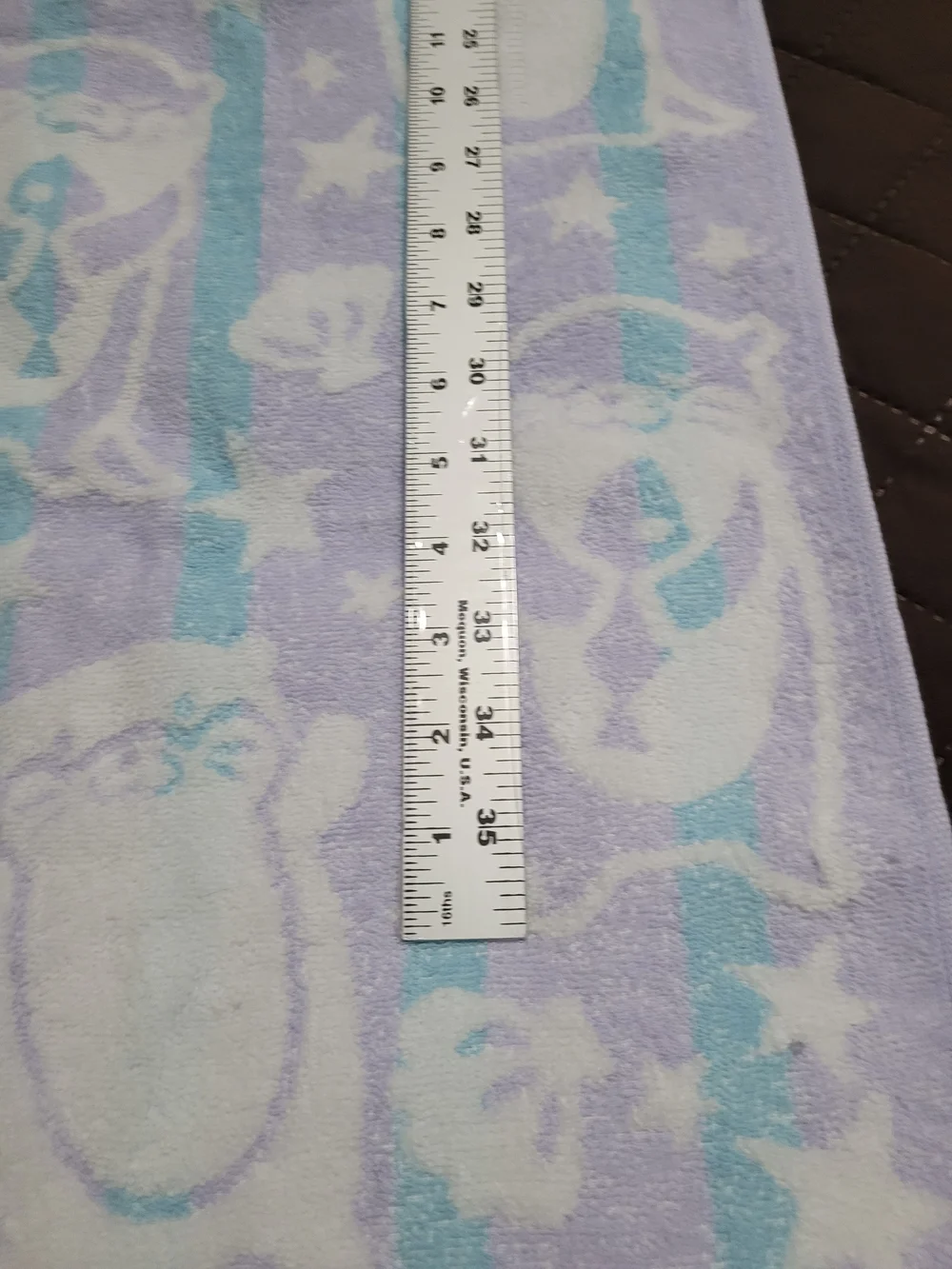FRIENDS Pastel Penguin Bath Towel - Light Purple & Aqua